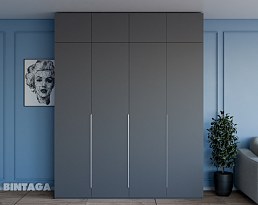 Изображение товара Пакс Альхейм 24 grey (silver) ИКЕА (IKEA) на сайте bintaga.ru