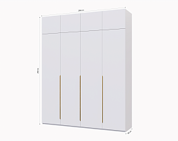 Изображение товара Пакс Альхейм 24 white (gold) ИКЕА (IKEA) на сайте bintaga.ru