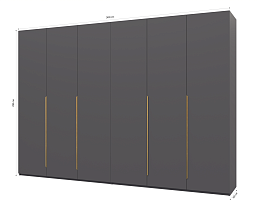 Изображение товара Пакс Альхейм 16 grey (gold) ИКЕА (IKEA) на сайте bintaga.ru