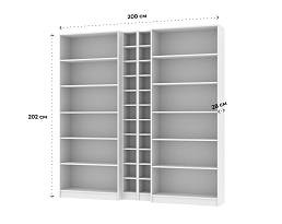 Изображение товара Билли 120 white ИКЕА (IKEA) на сайте bintaga.ru