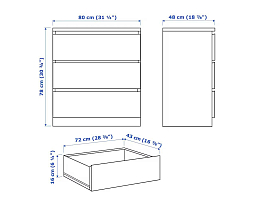 Изображение товара Мальм 17 brown ИКЕА (IKEA) на сайте bintaga.ru